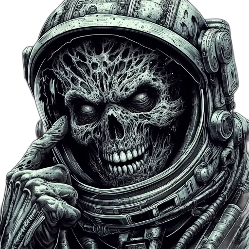 face, mask, robot, creature transparent PNG cut-out