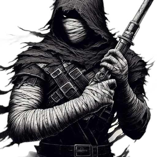 mask, sword, weapon, staff transparent PNG cut-out