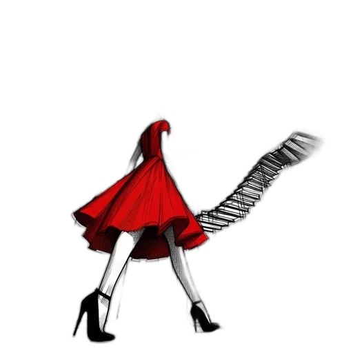 dress, staff, creature, shoes transparent PNG cut-out