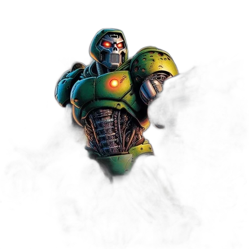 robot, weapon, mask, concept art transparent PNG cut-out