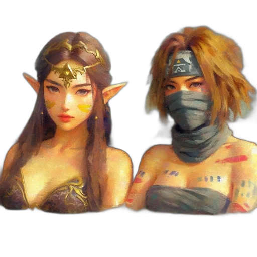 mask, fantasy art, concept art, 3d render transparent PNG cut-out