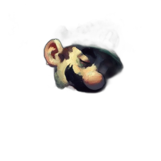 face, mask, hat, staff transparent PNG cut-out