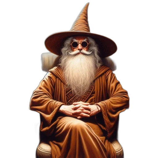 staff, hat, fantasy art, concept art transparent PNG cut-out