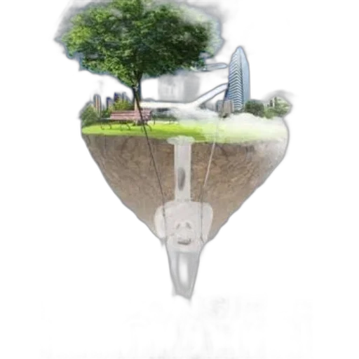 umbrella, staff, hat, tree transparent PNG cut-out