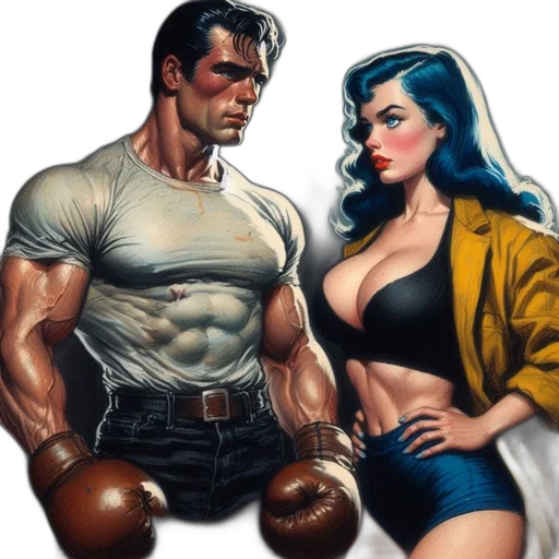 comic book art, concept art, fantasy art, photorealistic transparent PNG cut-out