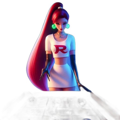dress, robot, staff, weapon transparent PNG cut-out