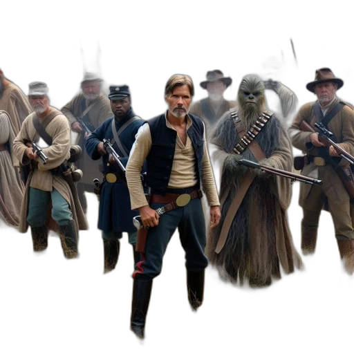 concept art, comic book art, fantasy art, characters transparent PNG cut-out