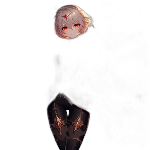 creature, mask, staff, dress transparent PNG cut-out