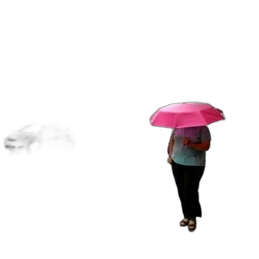 umbrella, hat, dress, staff transparent PNG cut-out