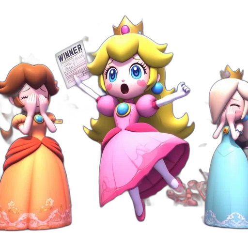 crown, dress, concept art, 3d render transparent PNG cut-out