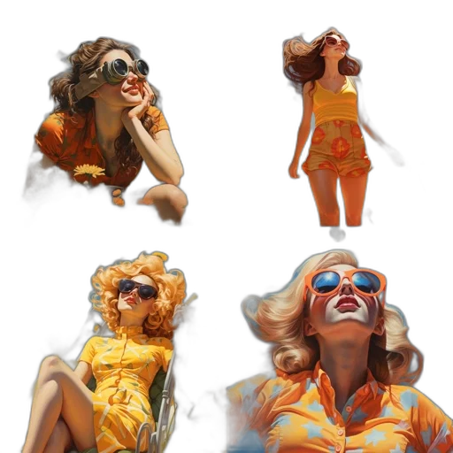 concept art, comic book art, photorealistic, 3d render transparent PNG cut-out