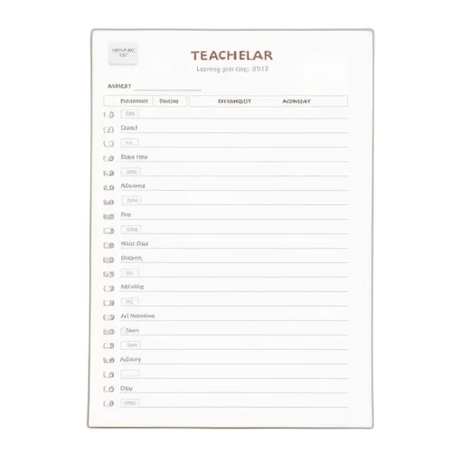 personalized, agenda, planner, teacher transparent PNG cut-out