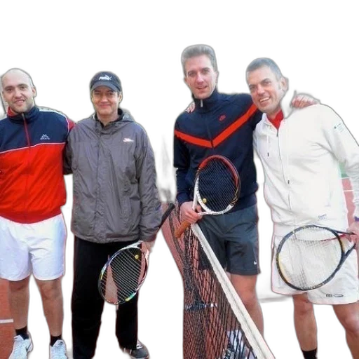 staff, four, men, pose transparent PNG cut-out