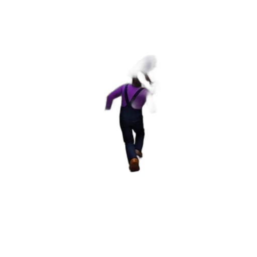 staff, jacket, hat, hair transparent PNG cut-out
