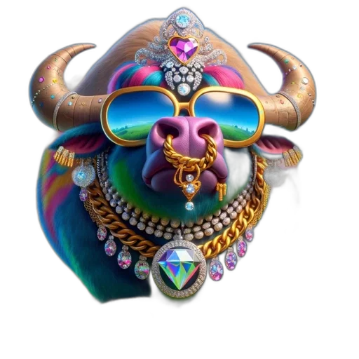 jewelry, mask, face, 3d render transparent PNG cut-out