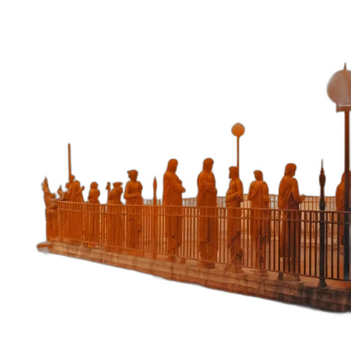 crown, furniture, staff, 3d render transparent PNG cut-out