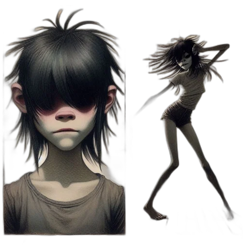 creature, mask, face, hair transparent PNG cut-out