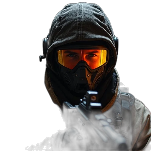 mask, face, staff, weapon transparent PNG cut-out