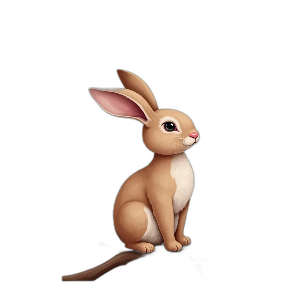 animal, staff, creature, 3d render transparent PNG cut-out