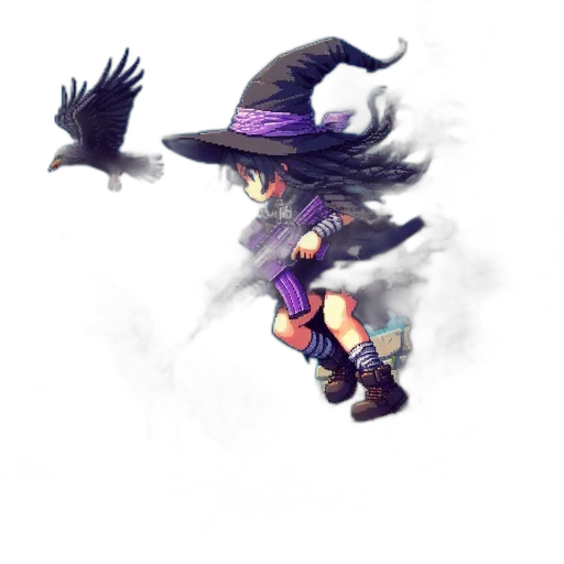 hat, dragon, staff, creature transparent PNG cut-out