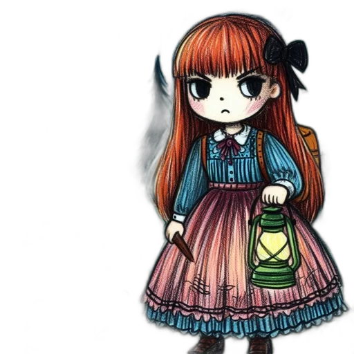 dress, concept art, fantasy art, anime transparent PNG cut-out