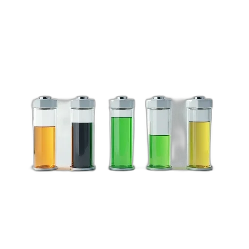 bottle, 3d render, green, neon transparent PNG cut-out