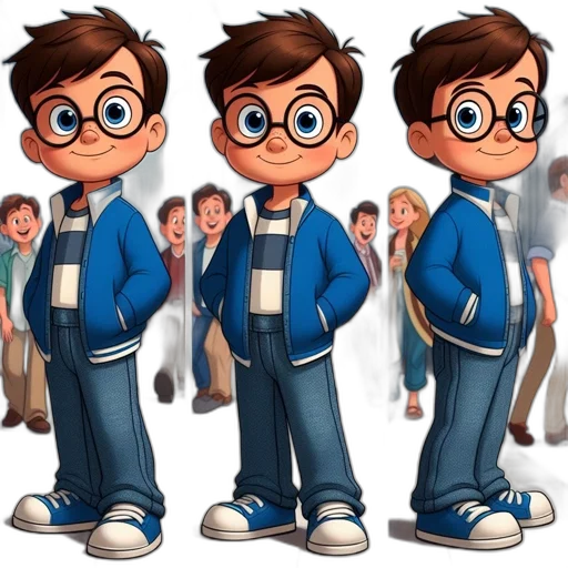 jacket, cartoon, concept art, 3d render transparent PNG cut-out