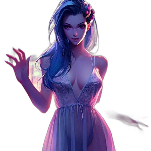 dress, fantasy art, concept art, comic book art transparent PNG cut-out