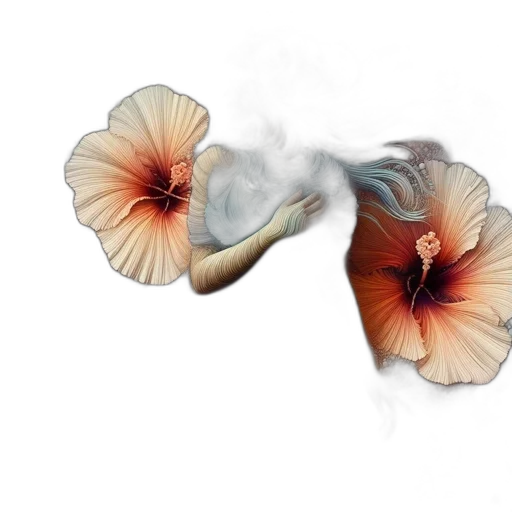 flower, umbrella, hair, jewelry transparent PNG cut-out