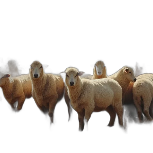 animal, 3d render, concept art, photorealistic transparent PNG cut-out