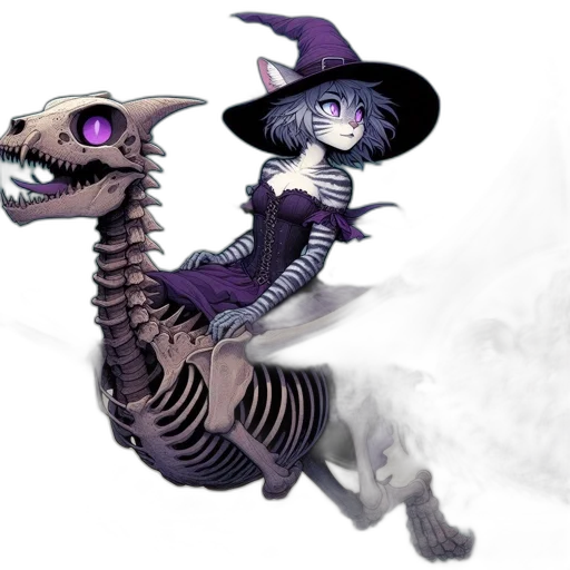 dragon, creature, staff, mask transparent PNG cut-out
