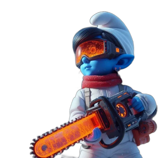 weapon, robot, staff, concept art transparent PNG cut-out