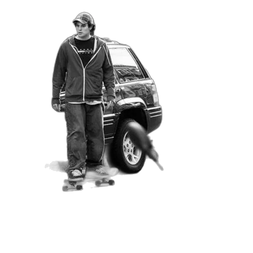 car, jacket, staff, weapon transparent PNG cut-out