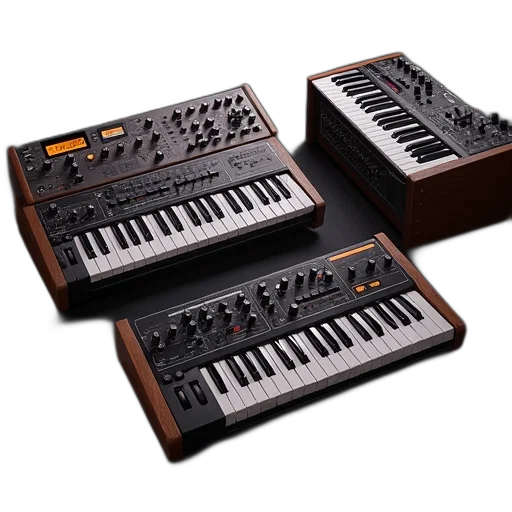 3d render, korg, collection, mac transparent PNG cut-out