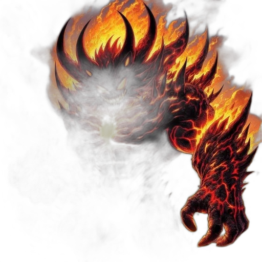 dragon, creature, mask, staff transparent PNG cut-out