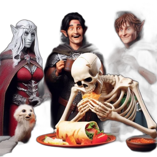 food, concept art, fantasy art, 3d render transparent PNG cut-out