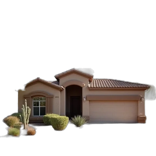 building, 3d render, photorealistic, earth tones transparent PNG cut-out