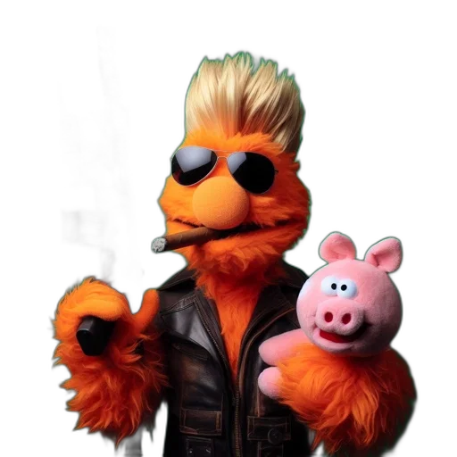 jacket, animal, mask, staff transparent PNG cut-out