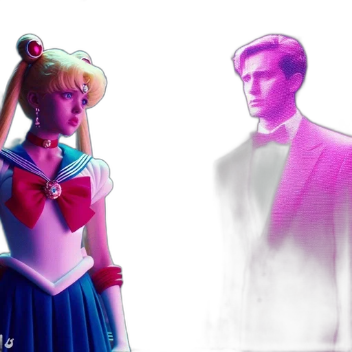 dress, concept art, vaporwave, anime transparent PNG cut-out