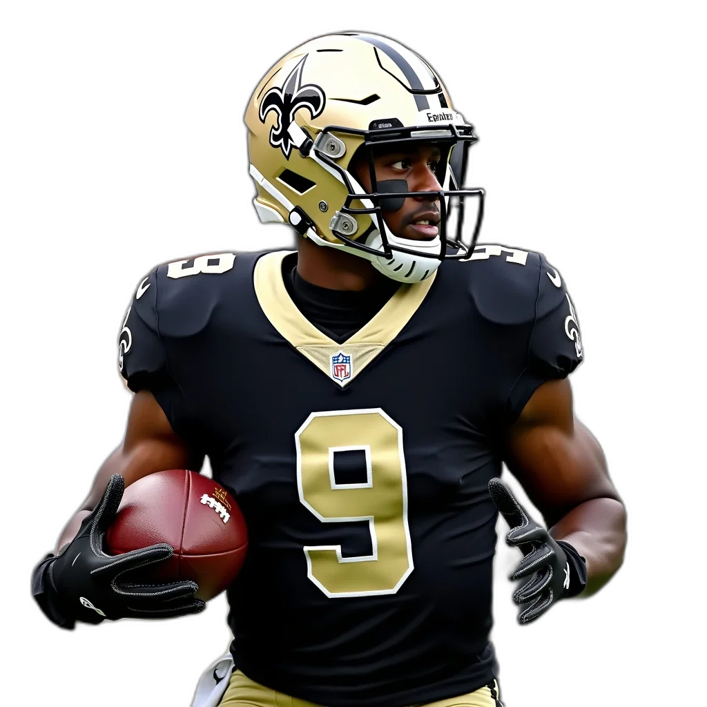 football, player, black, jersey transparent PNG cut-out