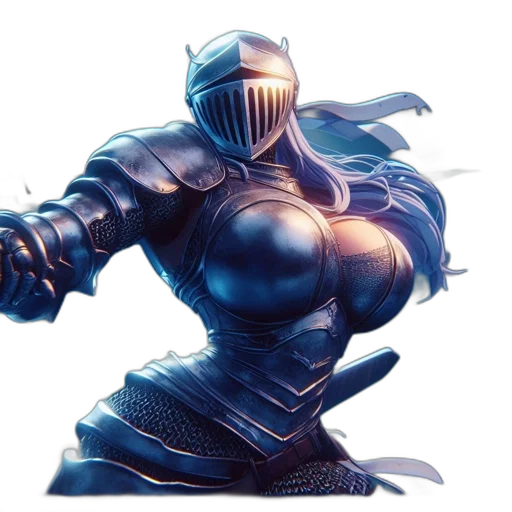 mask, robot, sword, concept art transparent PNG cut-out