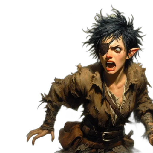 concept art, fantasy art, comic book art, photorealistic transparent PNG cut-out