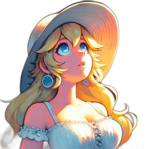 dress, hat, crown, pixel art transparent PNG cut-out