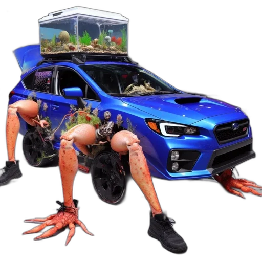 car, creature, animal, robot transparent PNG cut-out