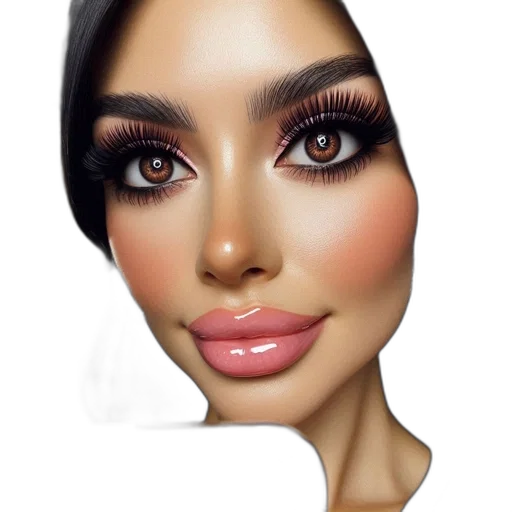 face, mask, photorealistic, 3d render transparent PNG cut-out