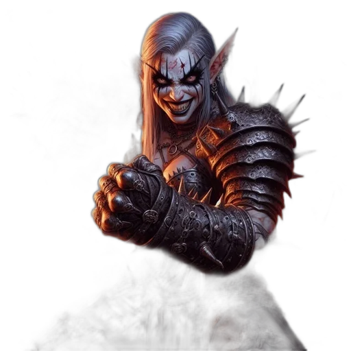 creature, sword, weapon, mask transparent PNG cut-out