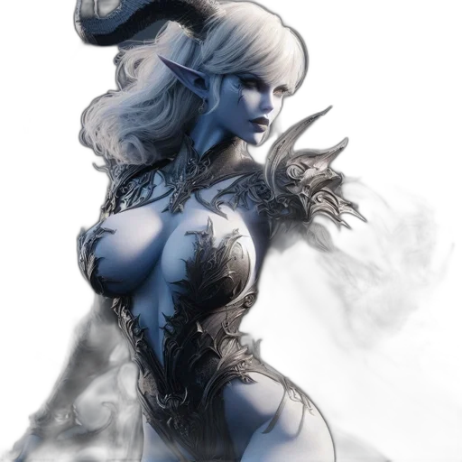 dress, fantasy art, concept art, comic book art transparent PNG cut-out