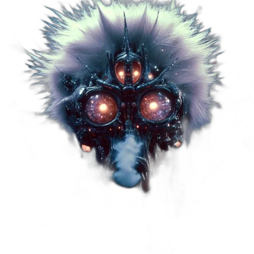 creature, mask, hair, crown transparent PNG cut-out