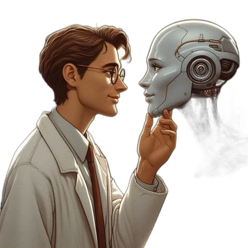robot, face, mask, concept art transparent PNG cut-out