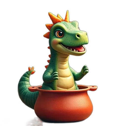 dragon, creature, 3d render, concept art transparent PNG cut-out